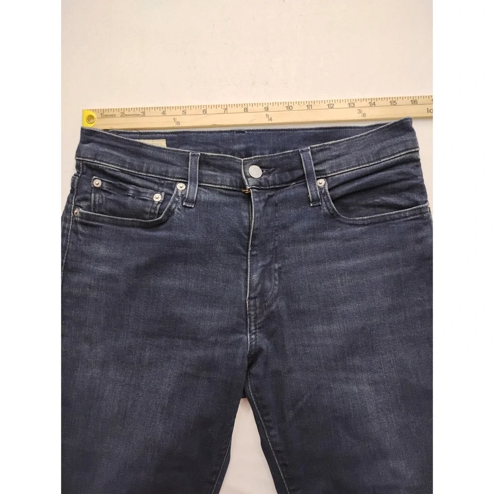 Levis 511 Jeans Mens 31x32 Indigo Slim Fit Stretch Dark Wash Denim Premium
